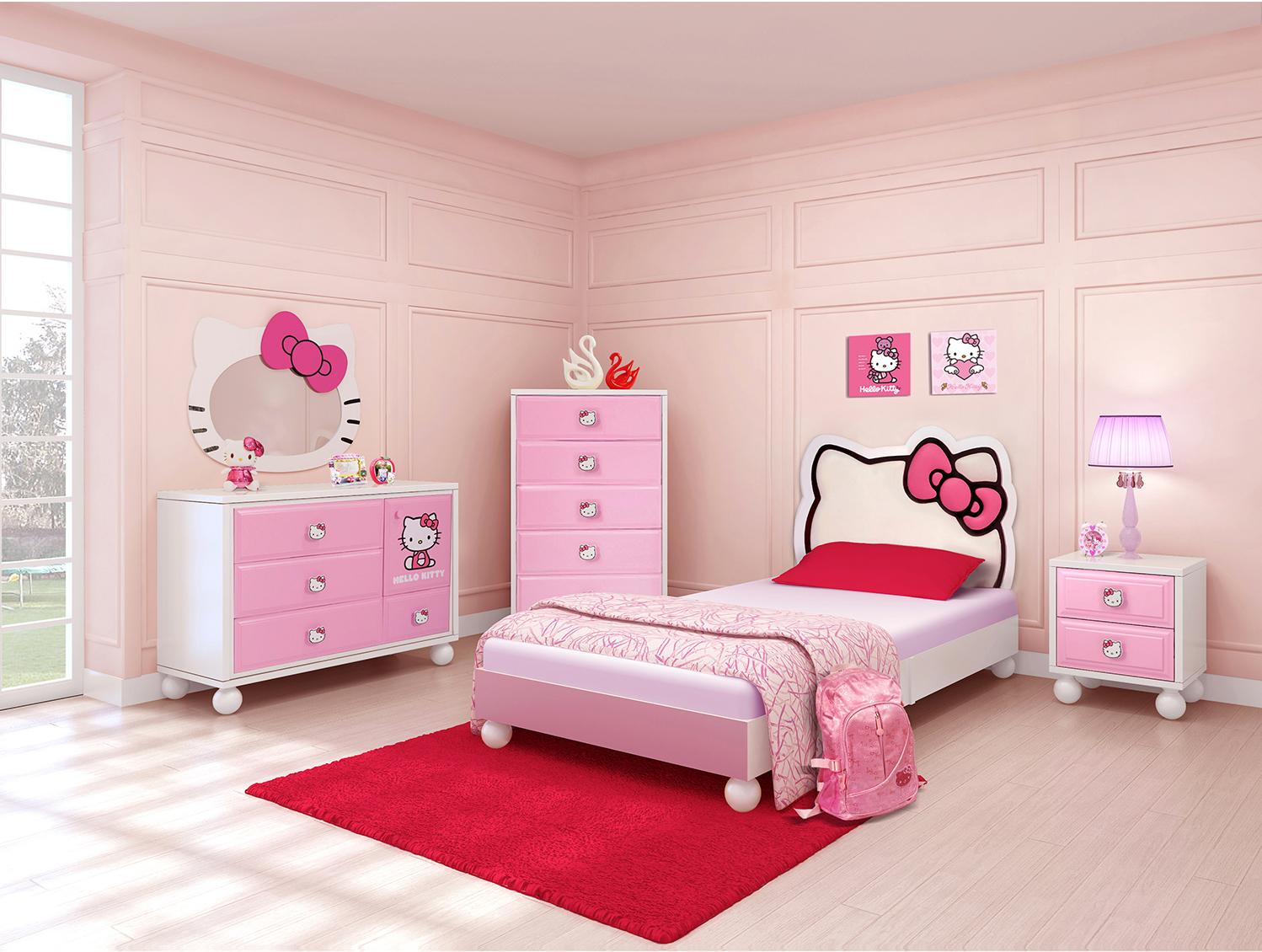 u*1様 Hello Kitty 4段チェスト サンリオ ハローキティ 4段チェスト 小物入れ 収納 インテリア レッド
